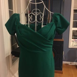 Green midi dress